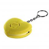 Xavax osobní alarm Srdce s kroužkem na klíče, žlutý