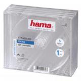 Hama CD BOX nhradn obal, 5ks/bal, transparentn